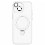 Smoke Magnetic with Kickstand Case for Apple iPhone 16 Pro Max - Clear